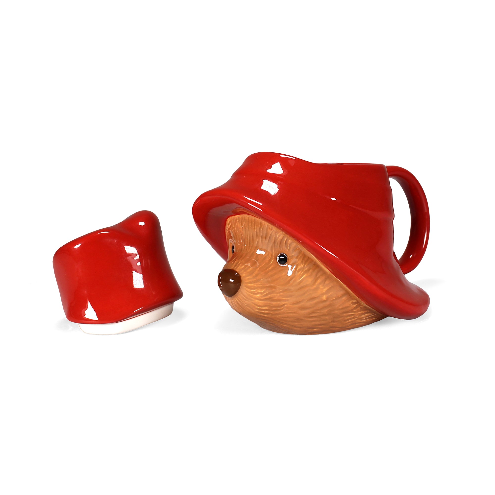Paddington mug céramique rouge 30 cl avec couvercle