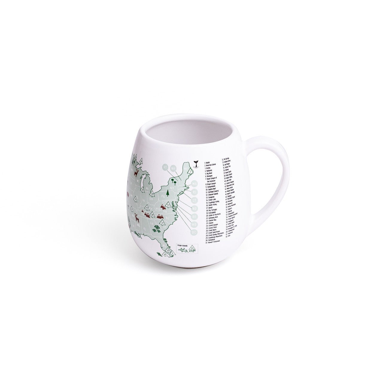 Trouvaille US National Parks mug à colorier parcs USA