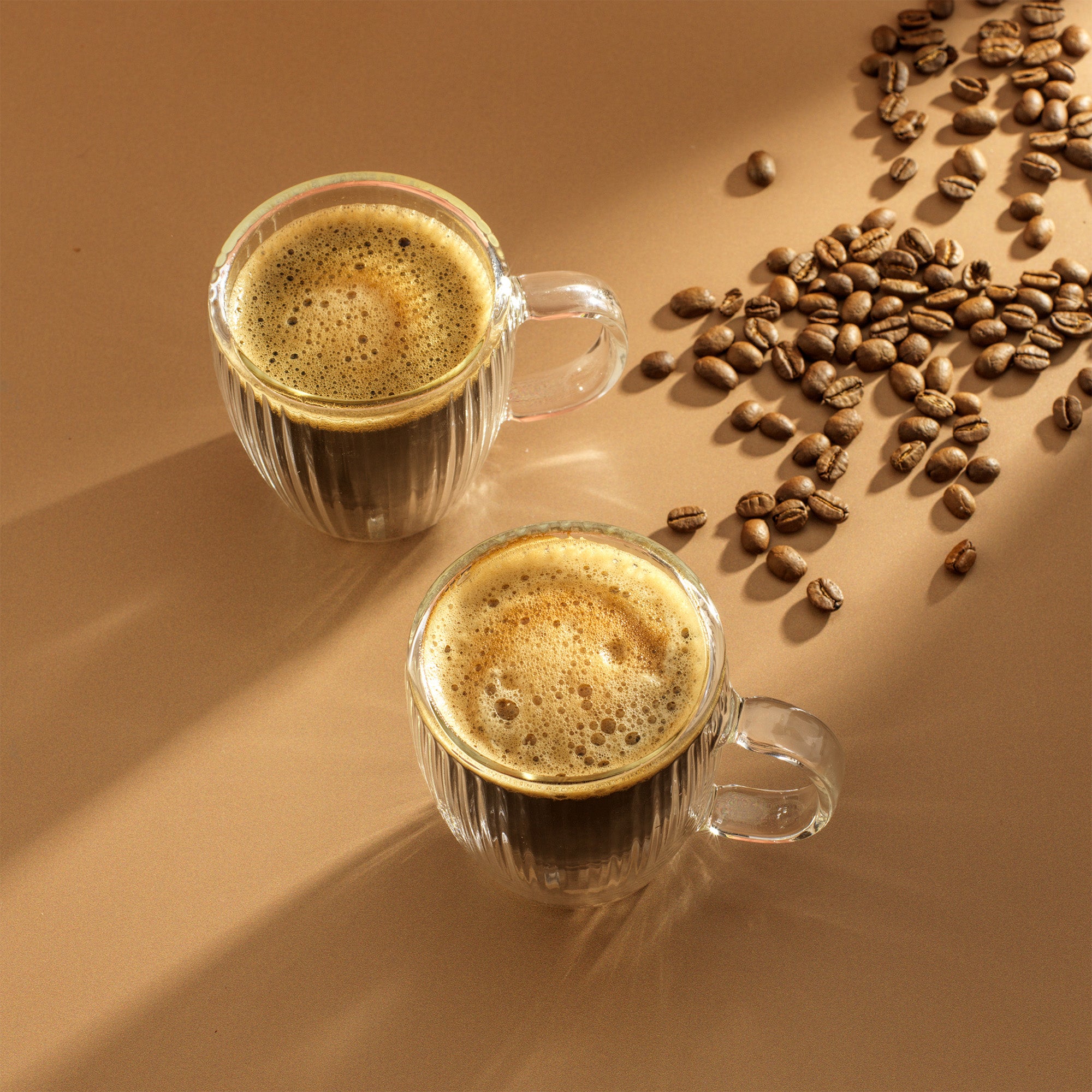 JoyJolt Savor verres espresso double paroi 2 x 16 cl cannelés