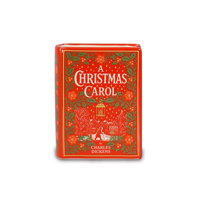HMB A Christmas Carol pot céramique livre rouge 14 cm