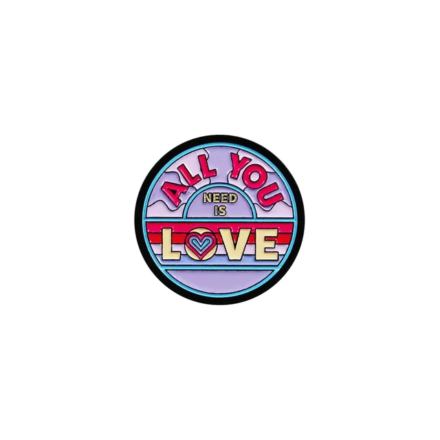 The Beatles All You Need Is Love pin's badge violet