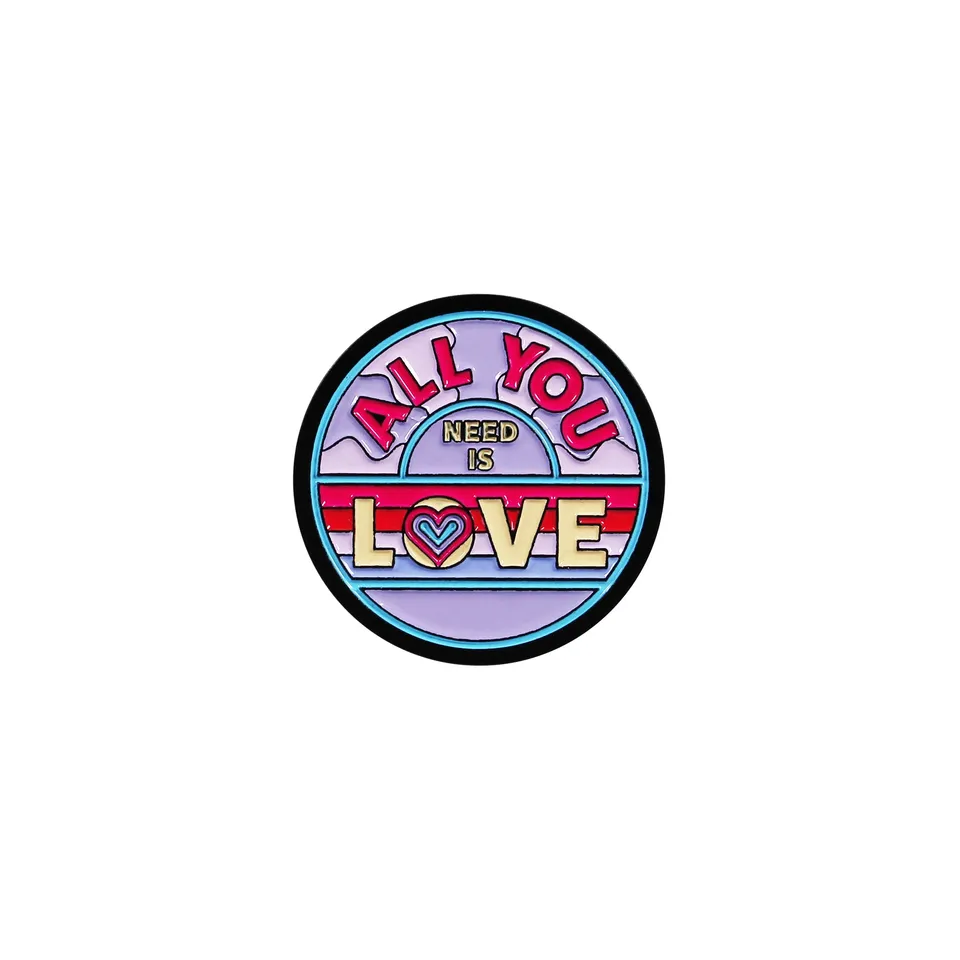 The Beatles All You Need Is Love pin's badge violet