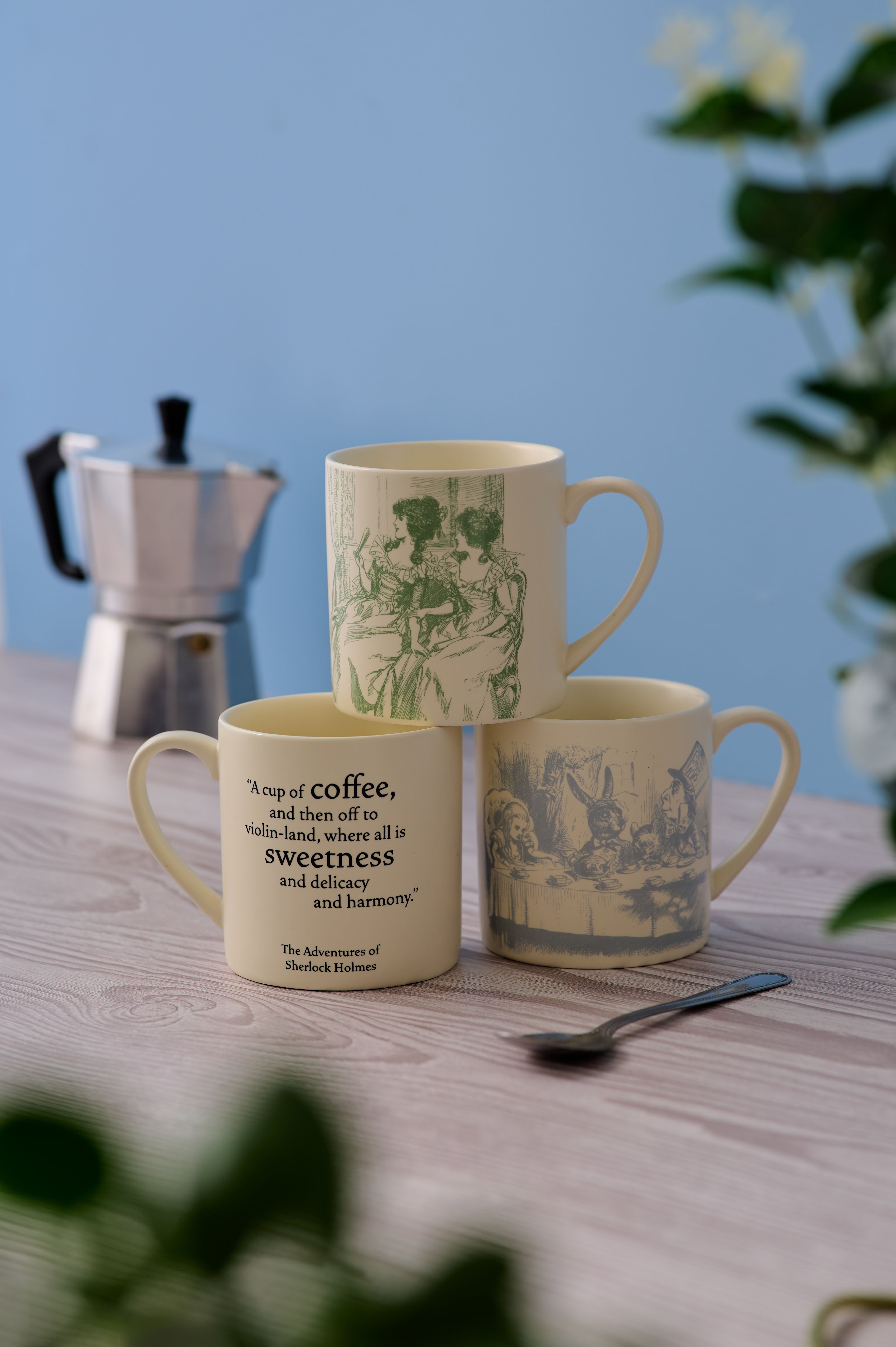 Alice Pulteney Press Classic mug céramique 310ml bleu