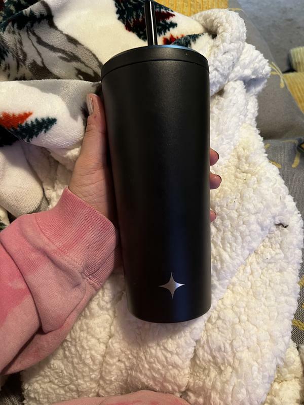 JoyJolt tumbler isotherme inox 22,2 oz avec paille