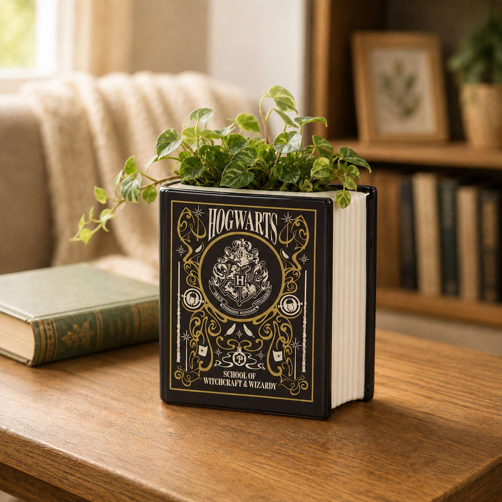 Harry Potter Poudlard pot livre céramique 10cm noir