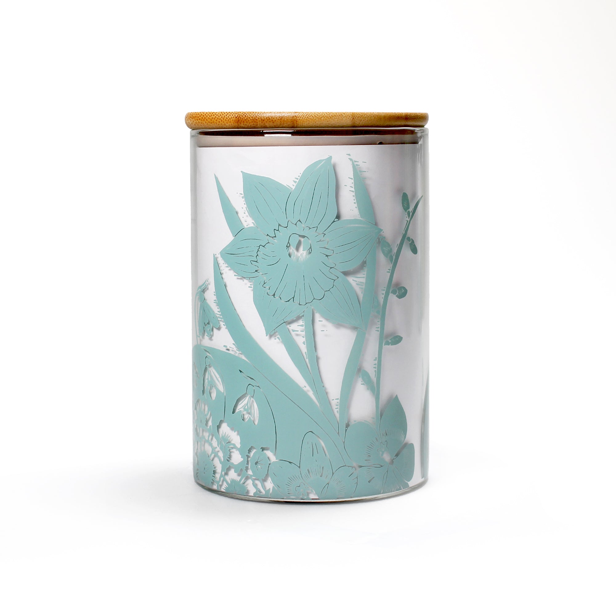 HMB Kate Heiss Powder Blue bocal verre 95 cl bleu