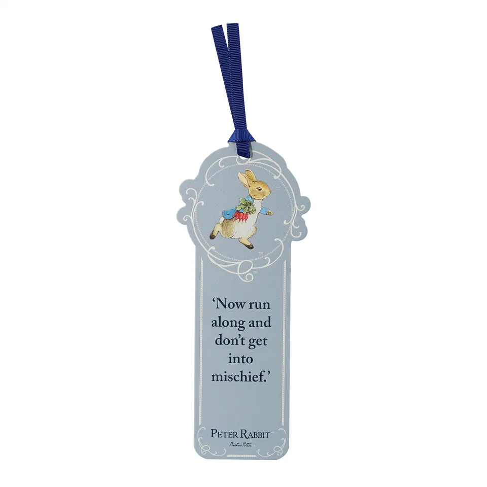 HMB Peter Rabbit Now Run marque-page papier bleu