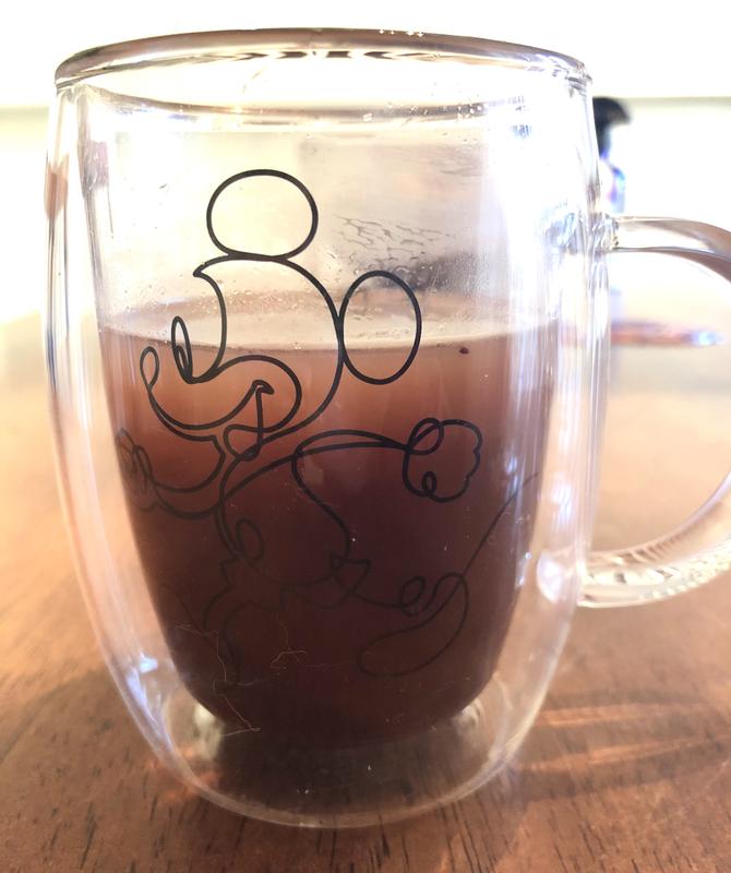 JoyJolt Aroma mugs verre Mickey Pluto 40 cl lot 2