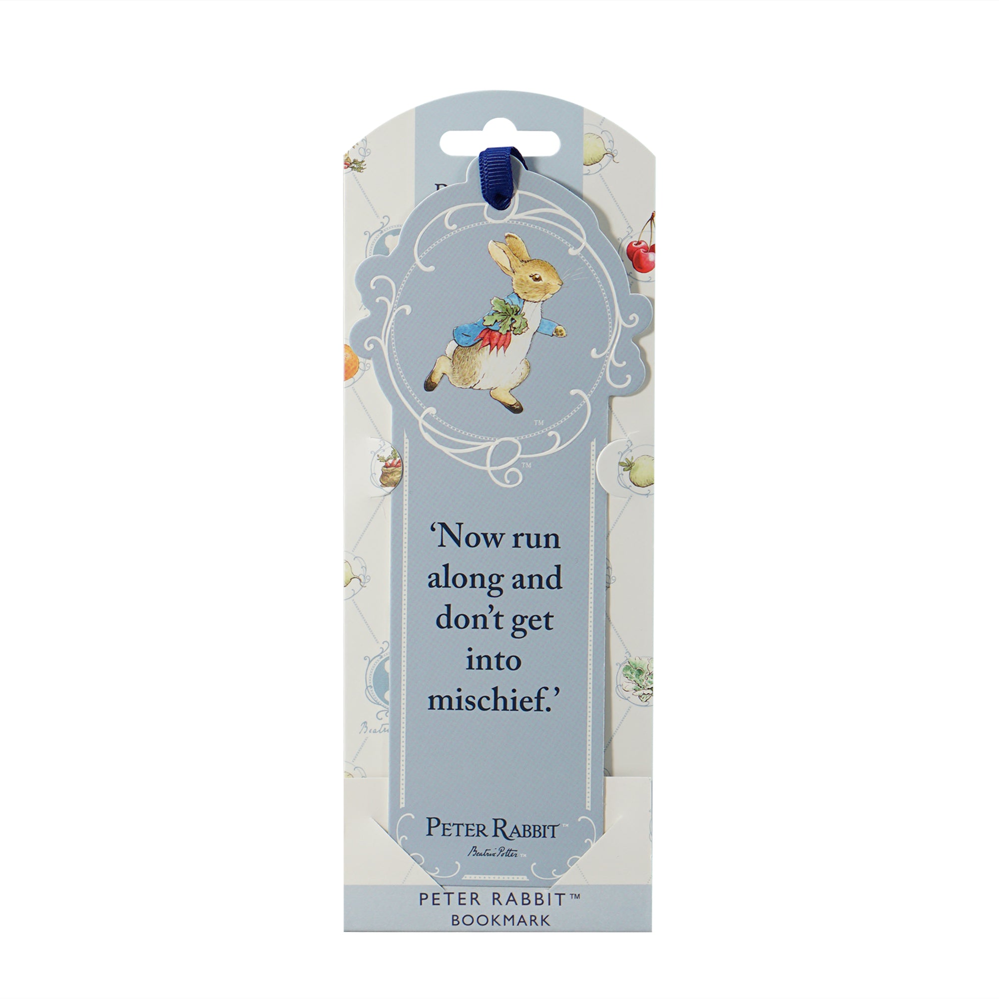 HMB Peter Rabbit Now Run marque-page papier bleu