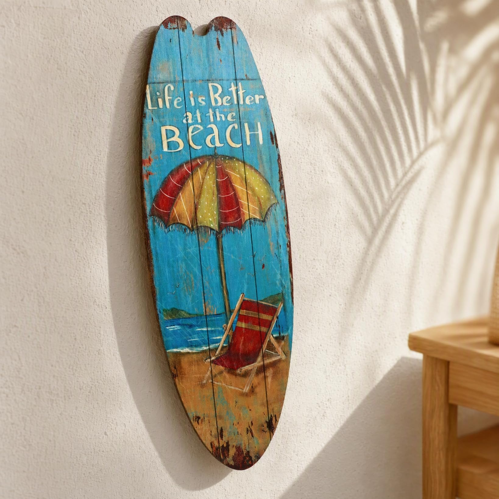 Alipis planche surf décoration murale bois lot de 3 plage