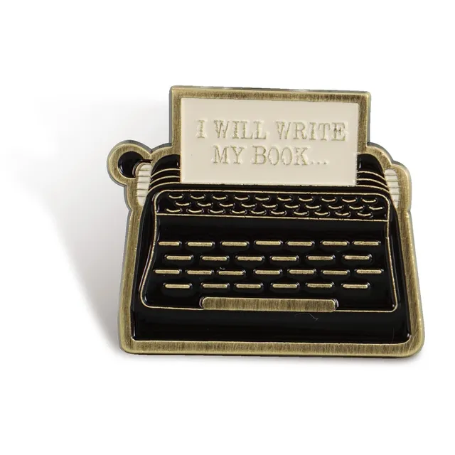 Pulteney Press I Will Write pin's métal