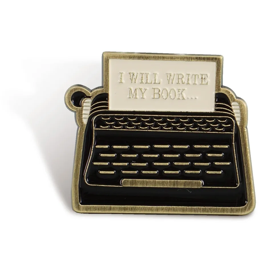 Pulteney Press I Will Write pin's métal