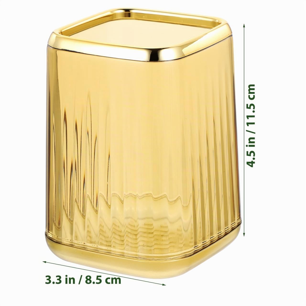Alipis Pot Pinceaux Maquillage Doré Transparent