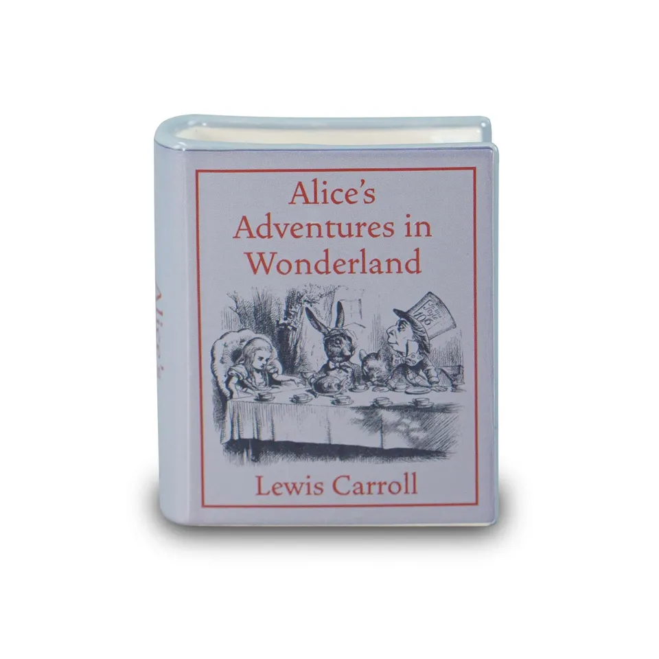HMB Alice's Adventures Wonderland pot céramique 10 cm bleu