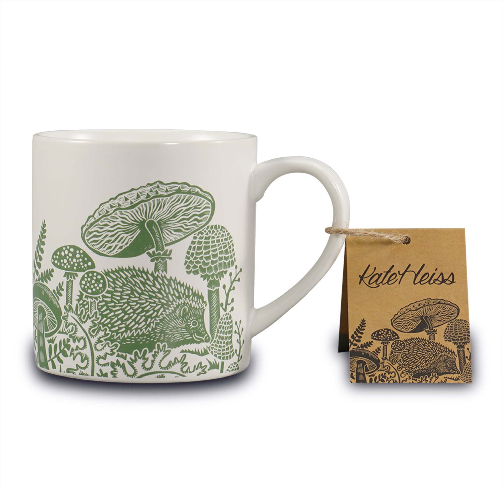 Kate Heiss Woodland mug céramique 31 cl vert