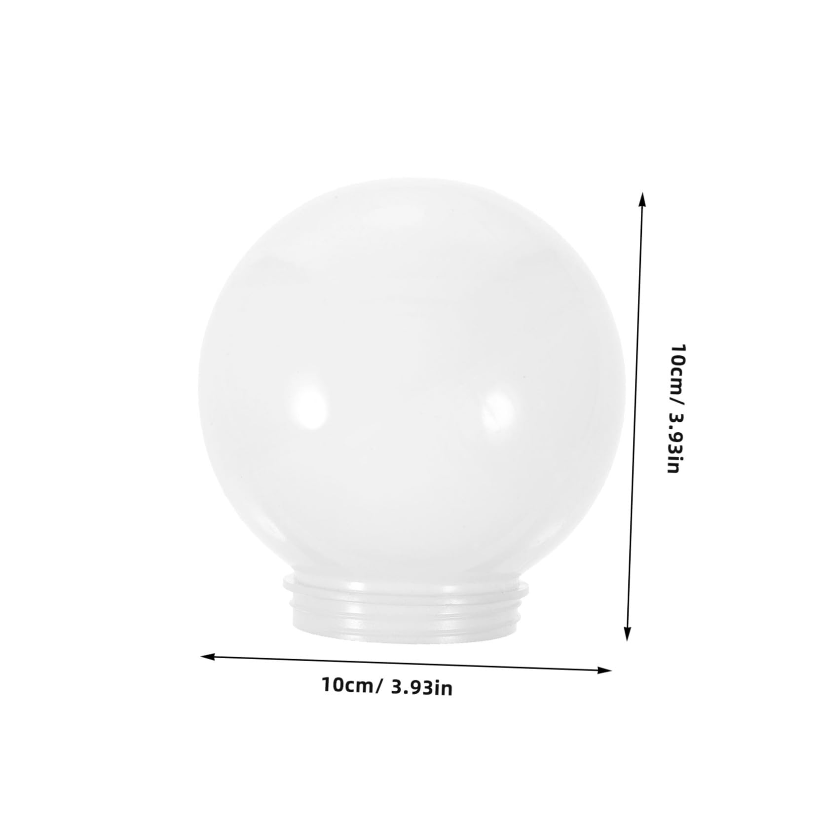 Alipis Abat-Jour Sphérique Blanc Acrylique 10 cm Globe