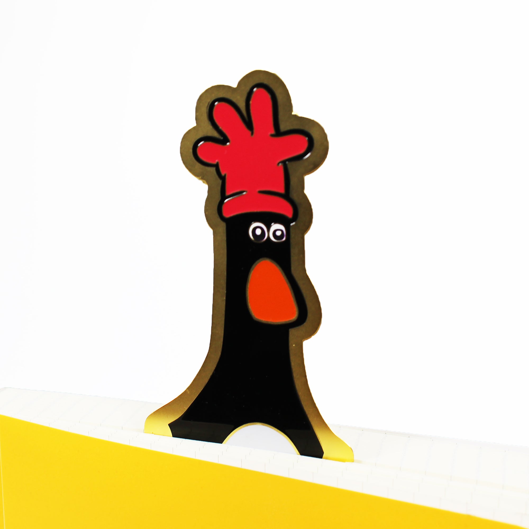 Wallace & Gromit Feathers marque-page métal noir 12,5 cm