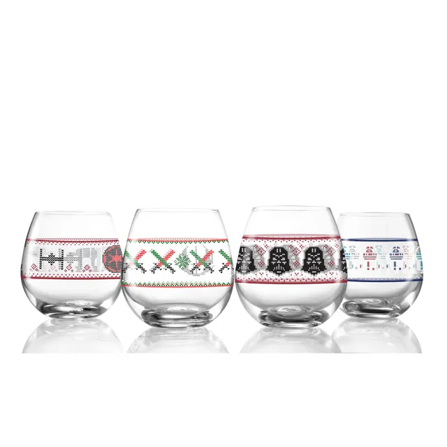 JoyJolt Star Wars verres 43 cl lot 4 ugly sweater