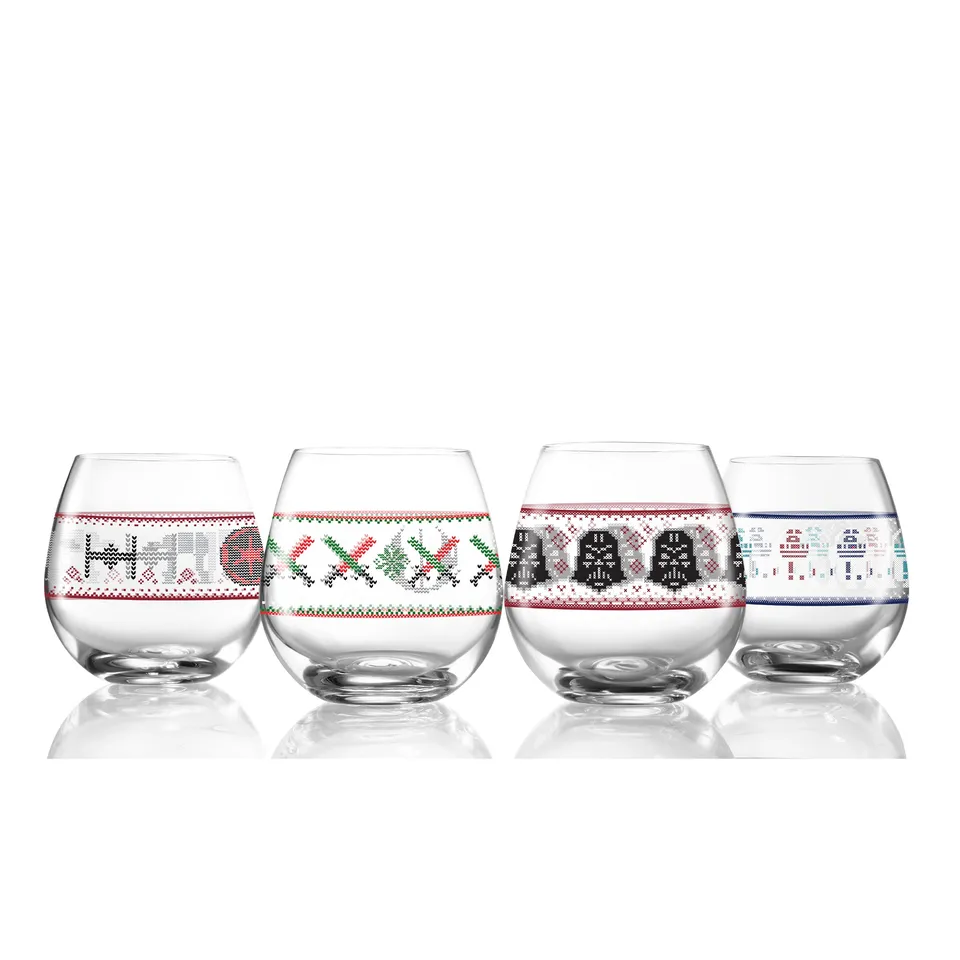 JoyJolt Star Wars verres 43 cl lot 4 ugly sweater