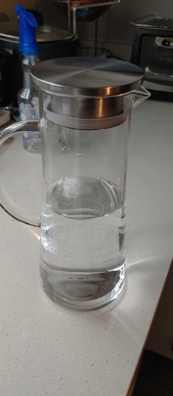 JoyJolt Breeze pichet verre 136 cl inox filtrant