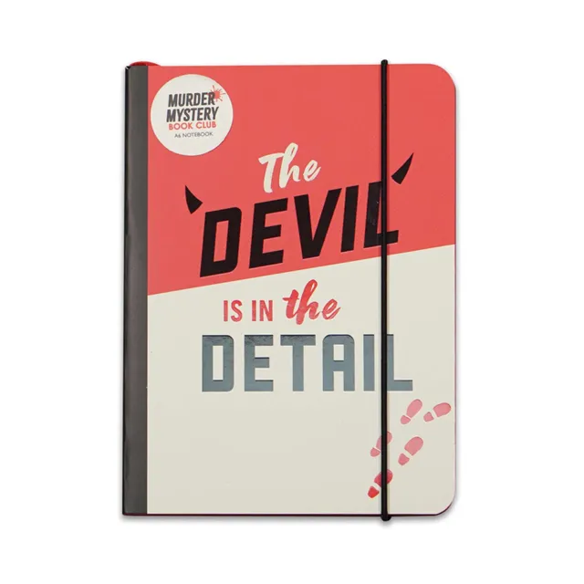 HMB Murder Mystery carnet A6 souple rouge 14,5 cm