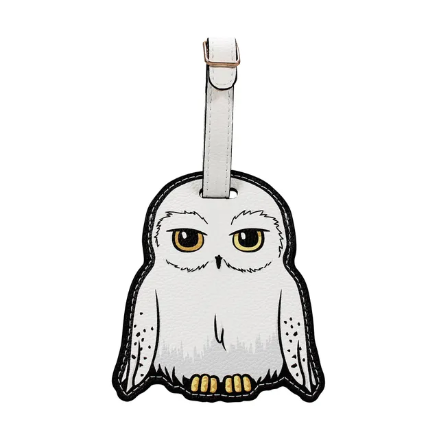 Harry Potter Hedwig étiquette bagage cuir blanc