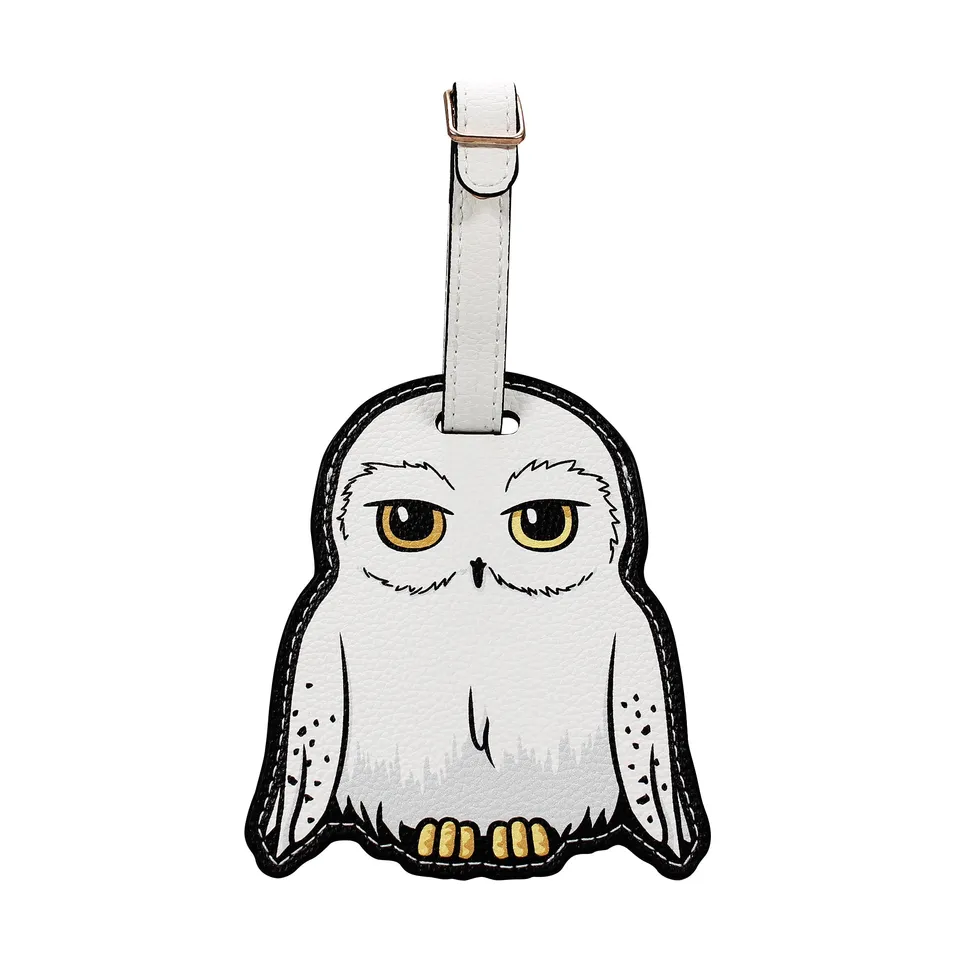Harry Potter Hedwig étiquette bagage cuir blanc