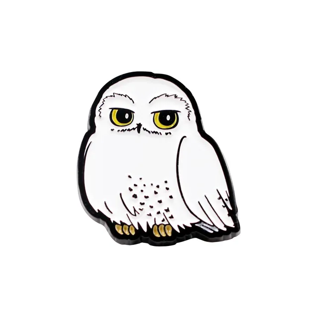 Harry Potter Hedwig pin's émail blanc 8,5 cm