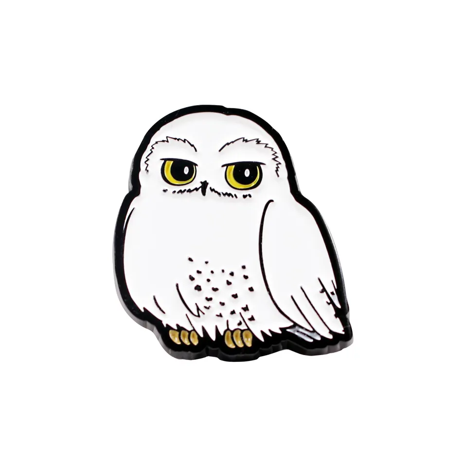 Harry Potter Hedwig pin's émail blanc 8,5 cm