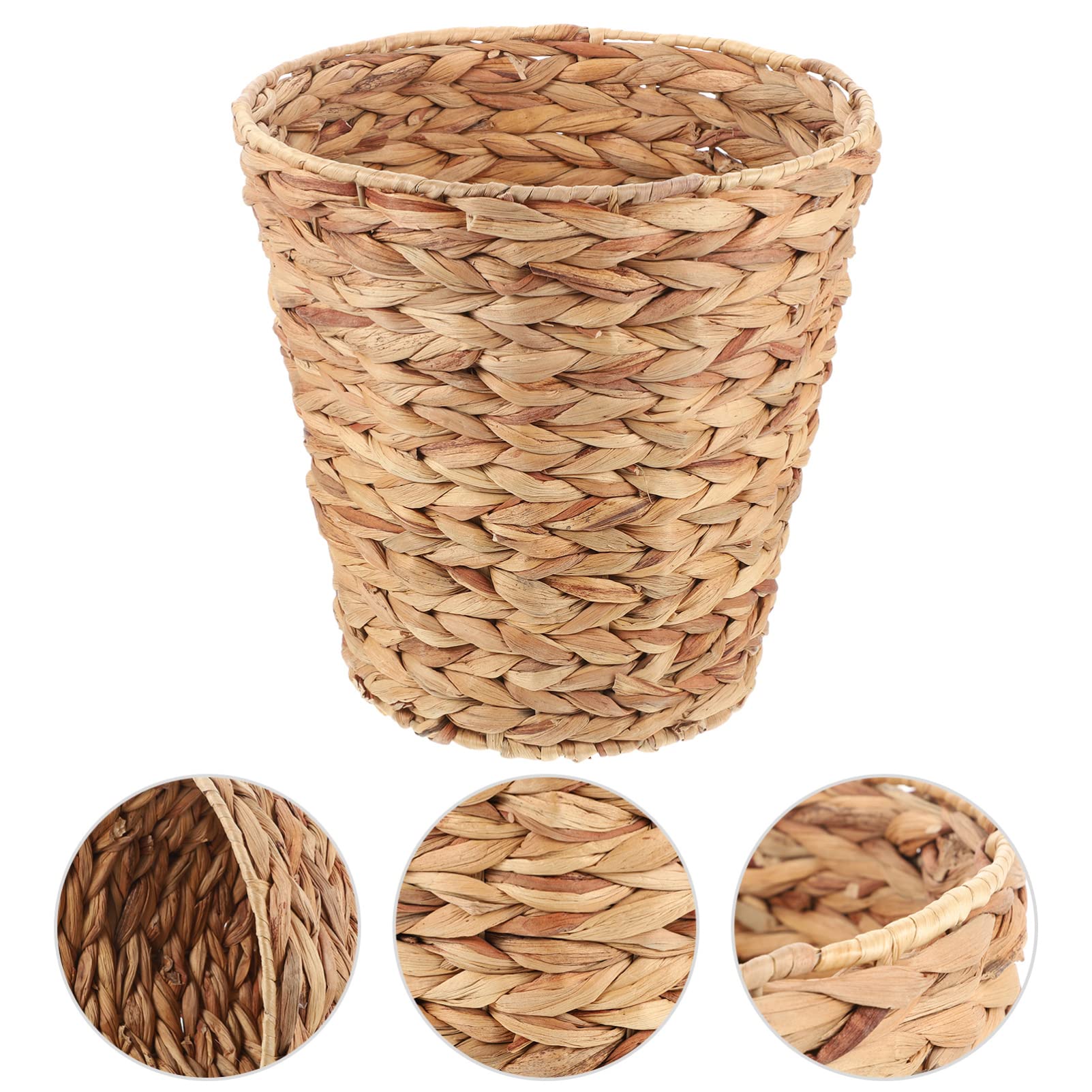Alipis panier rangement tressé herbe gourde marron