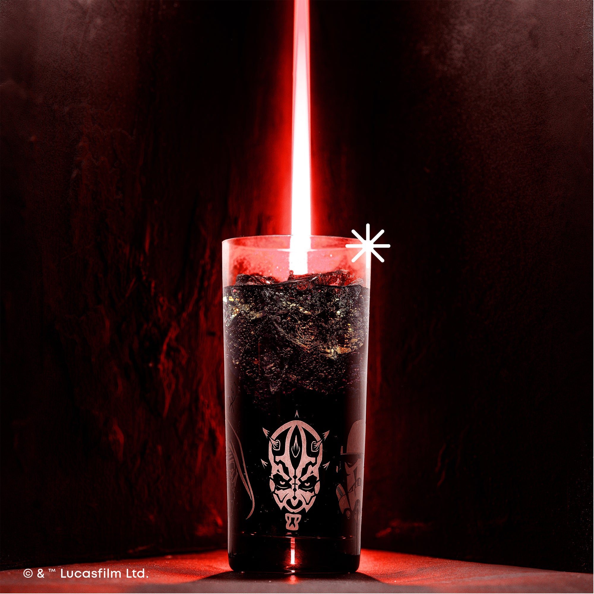 JoyJolt Star Wars Dark Side verres hauts lot 4 47 cl