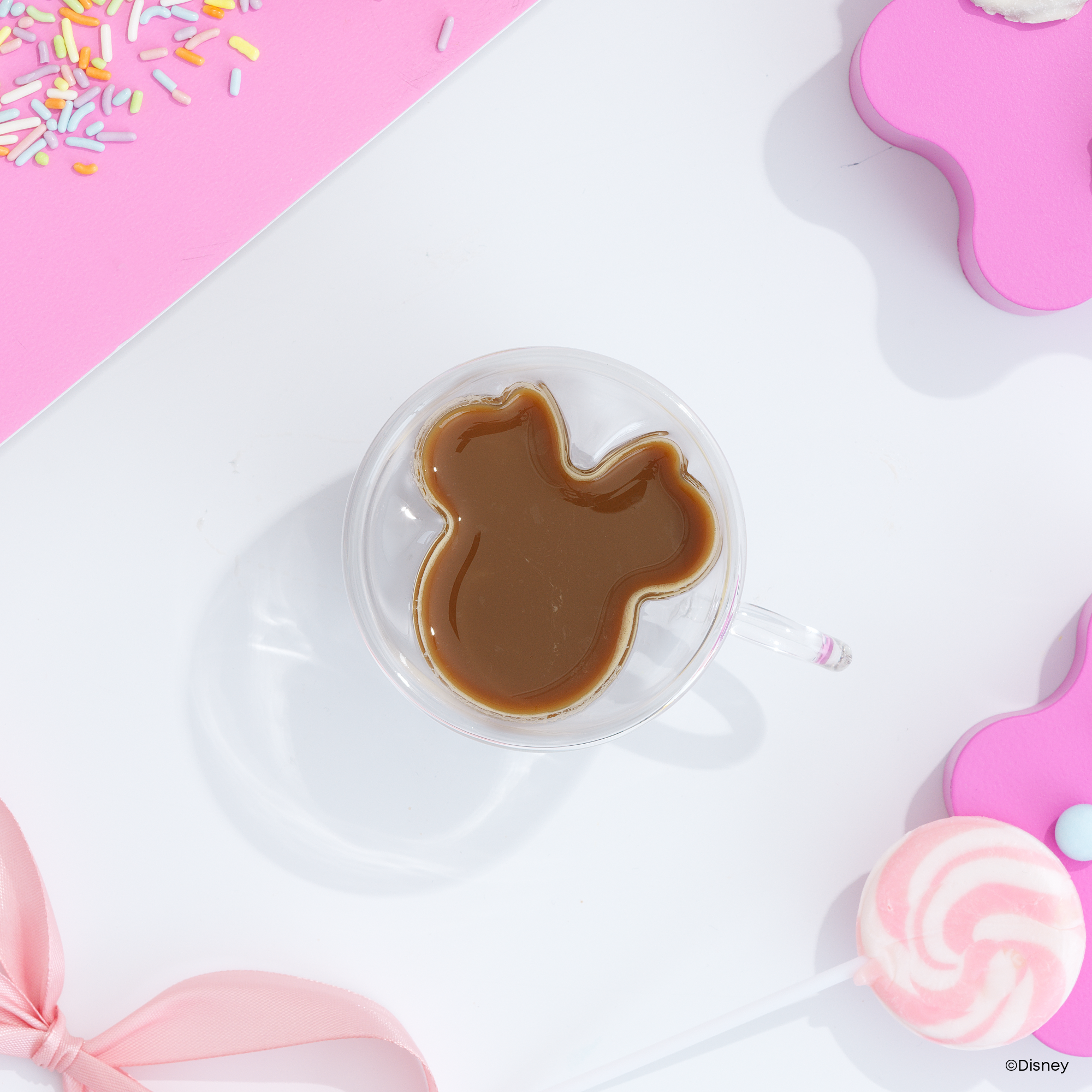 JoyJolt Disney Minnie Mouse 3D verres espresso lot de 2 double paroi