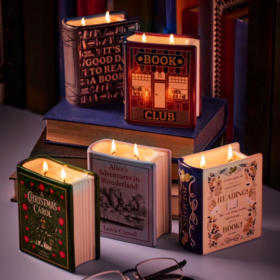 HMB A Christmas Carol bougie livre céramique orange