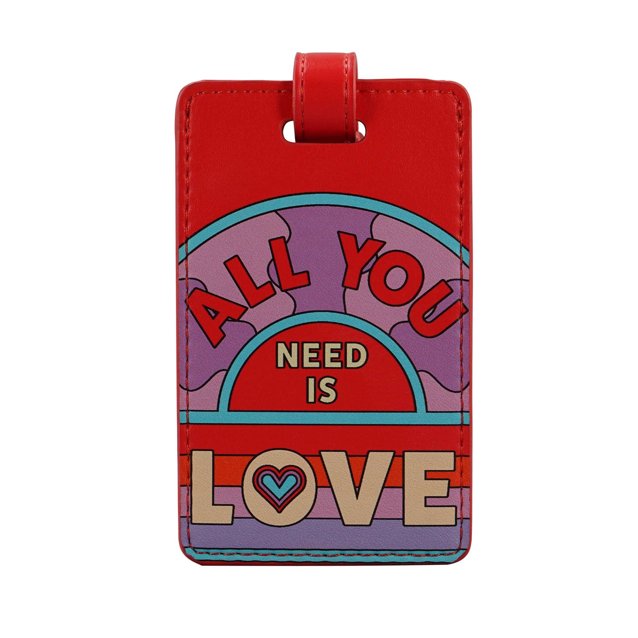 HMB Beatles Love LTBTS08 porte-étiquette valise rouge