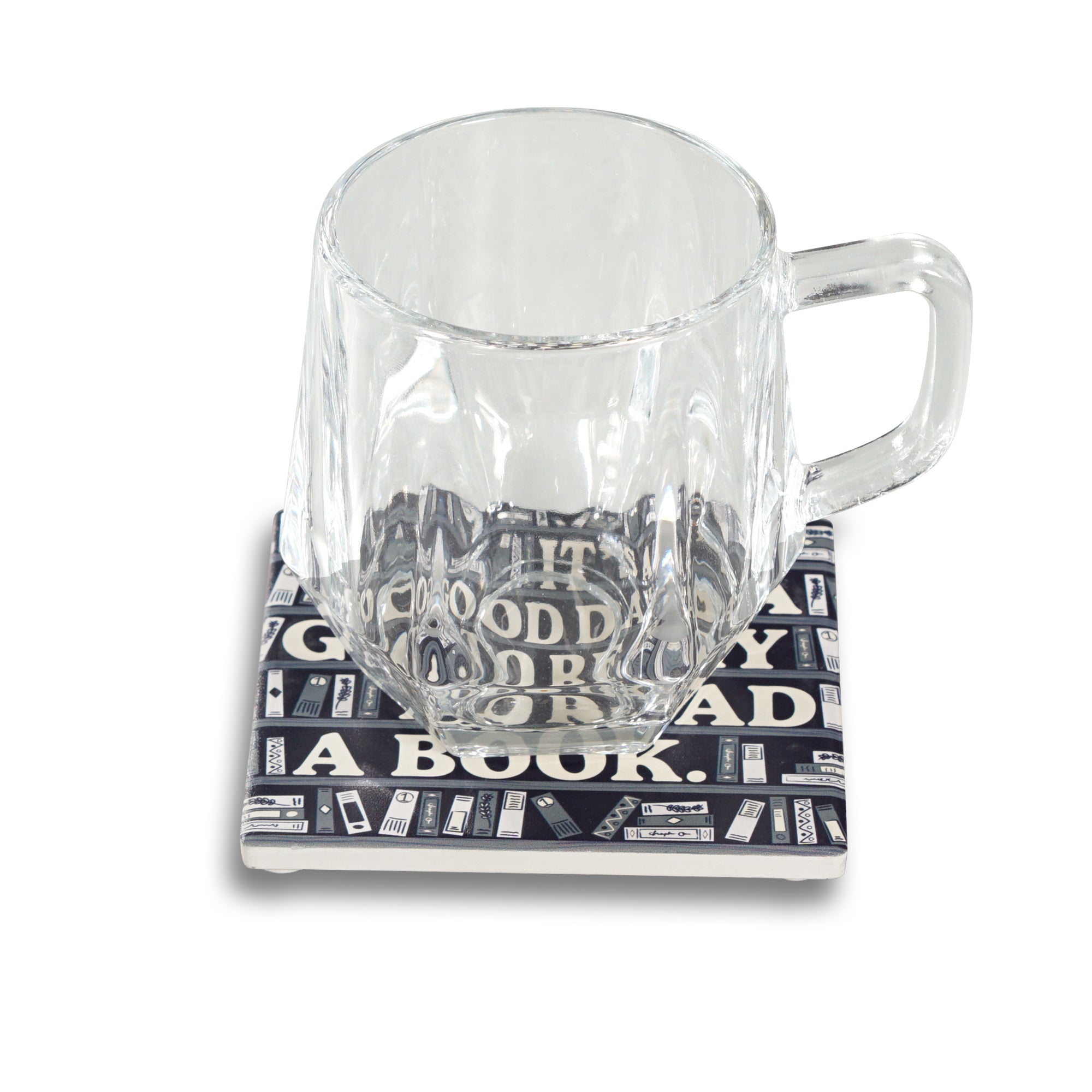 Pulteney Press Good Day dessous de verre céramique bleu