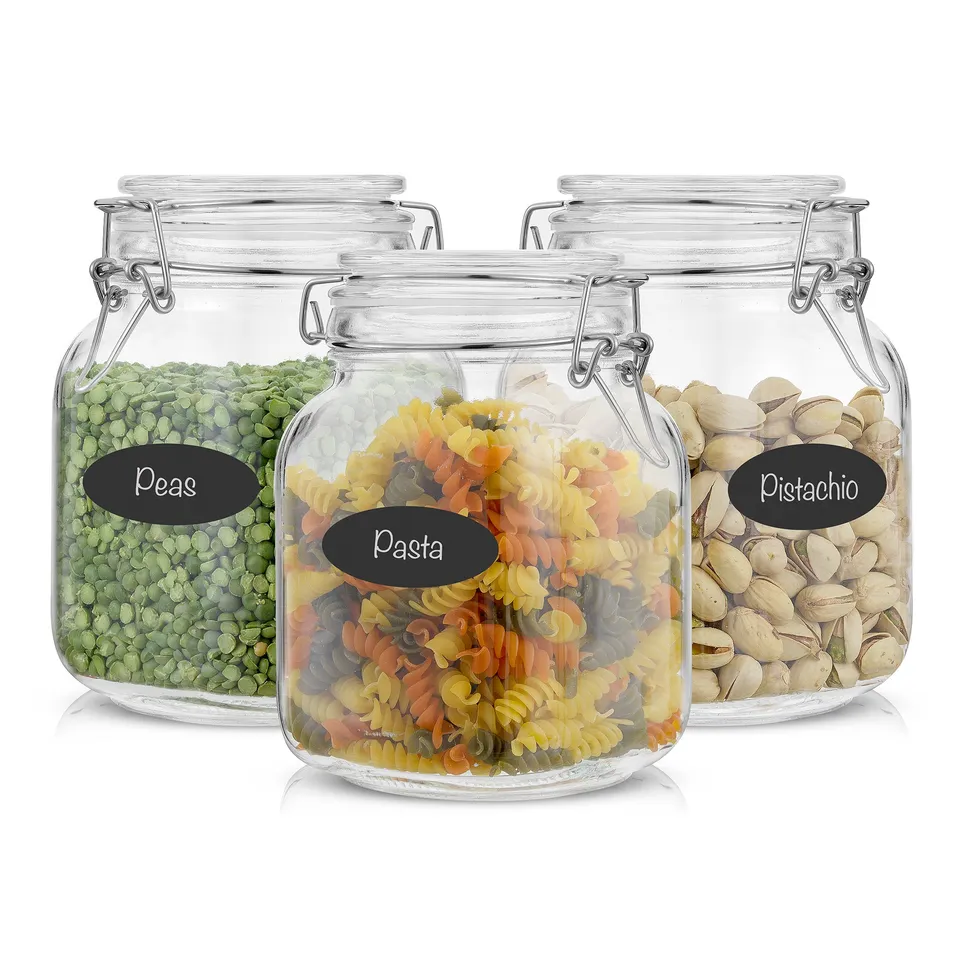 JoyJolt bocaux conservation verre hermétique lot de 3