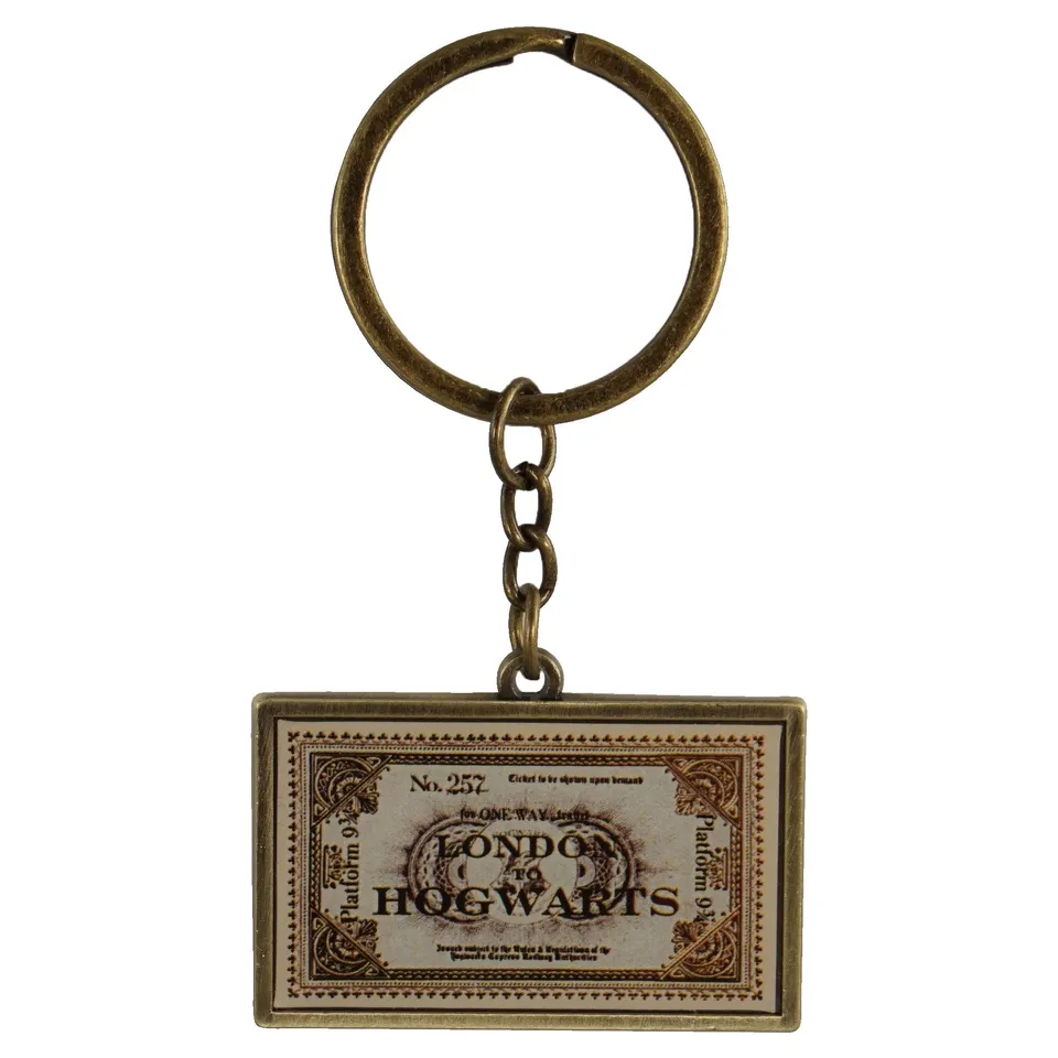 Harry Potter London to Hogwarts porte-clés ticket métal émail