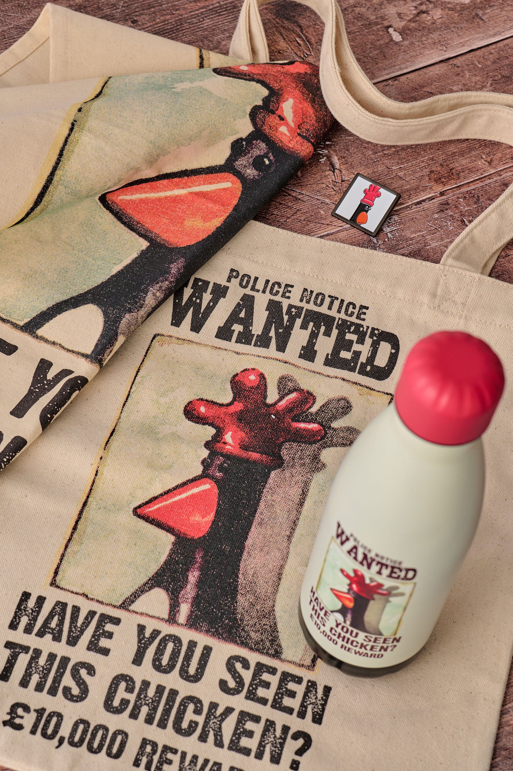 Wallace & Gromit Wanted gourde inox 50 cl