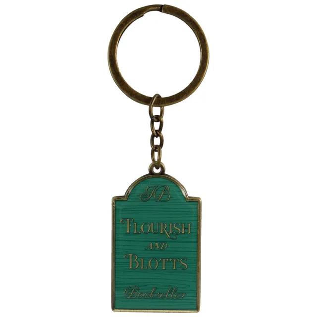 Harry Potter Flourish and Blotts porte-clés métal vert