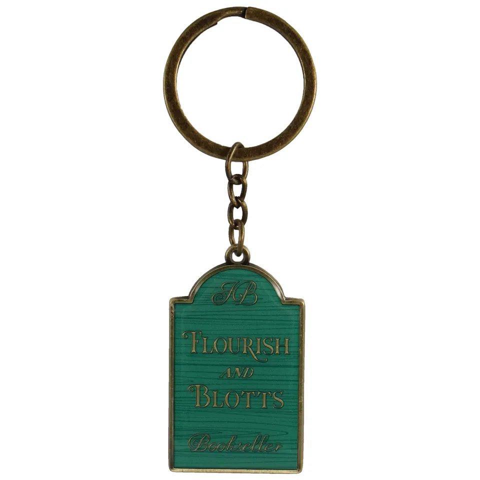 Harry Potter Flourish and Blotts porte-clés métal vert