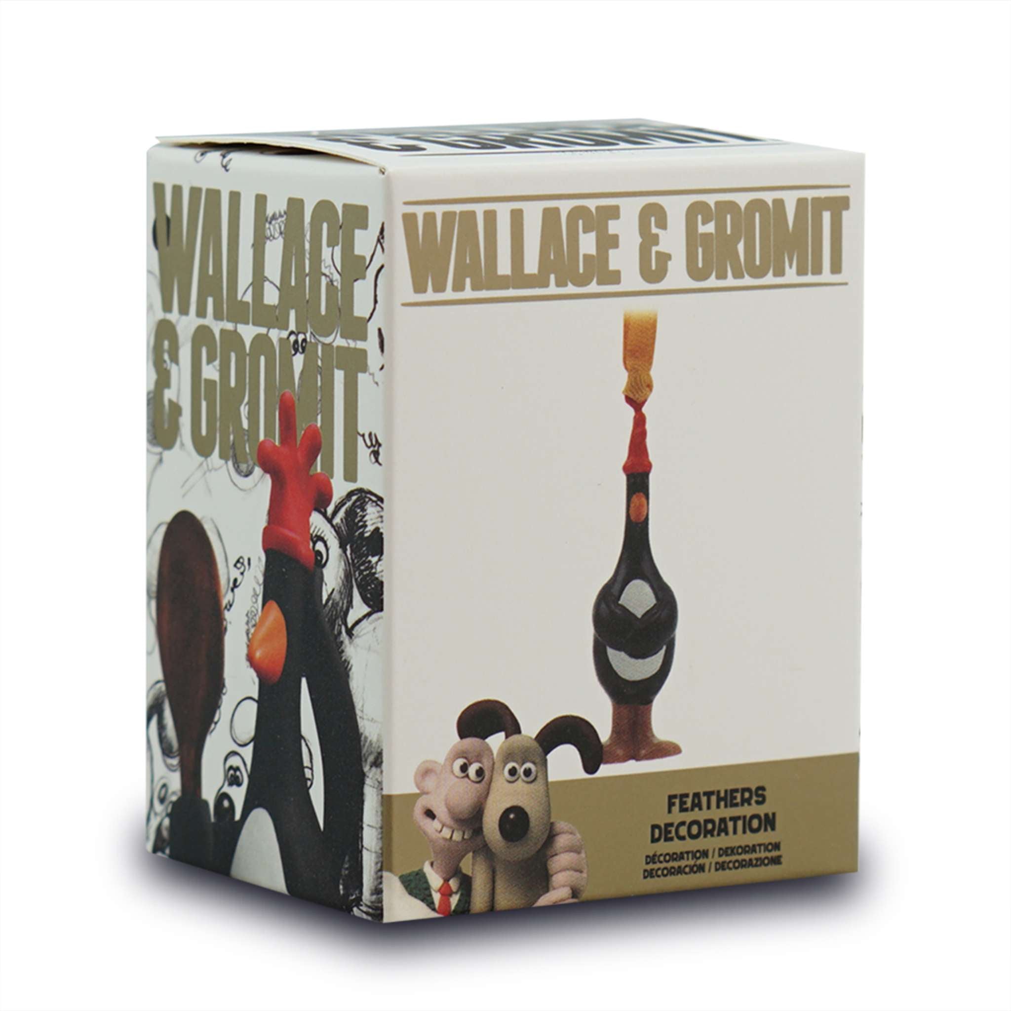 HMB Wallace Gromit Feathers déco suspendue boîte