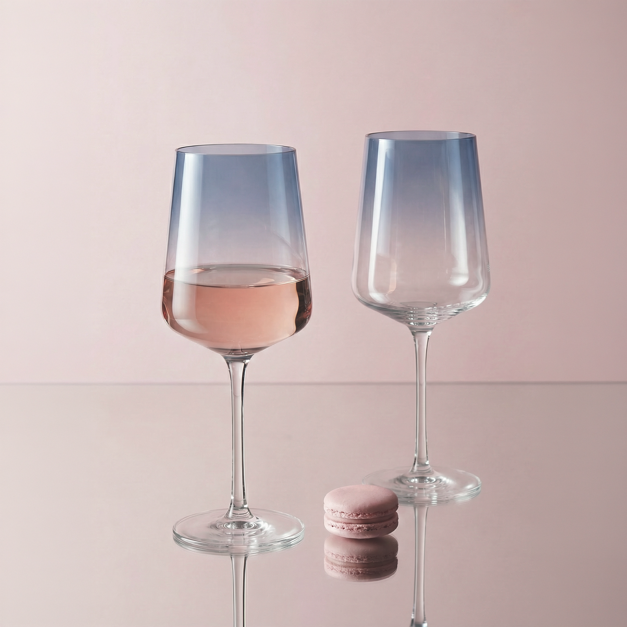 JoyJolt Sidney Blue Ombre verres à vin blanc lot de 4