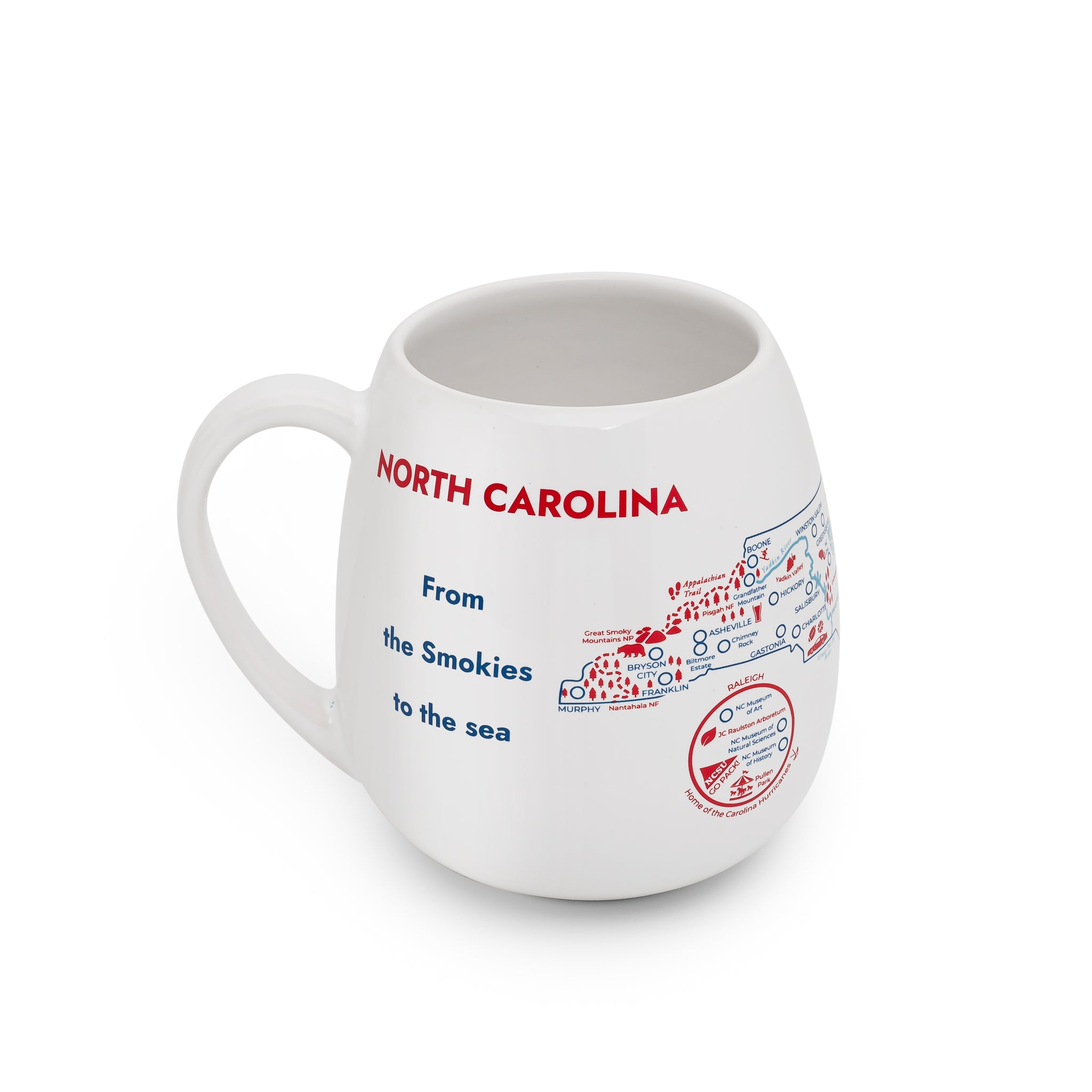 Trouvaille Global North Carolina Map mug à colorier