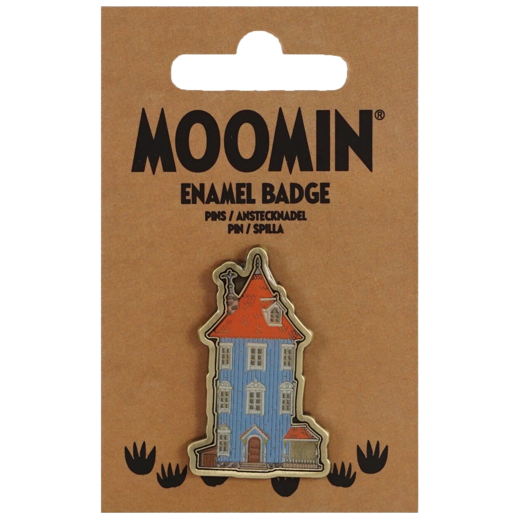 HMB Moomin Maison Pin émail bleu 3,8 cm