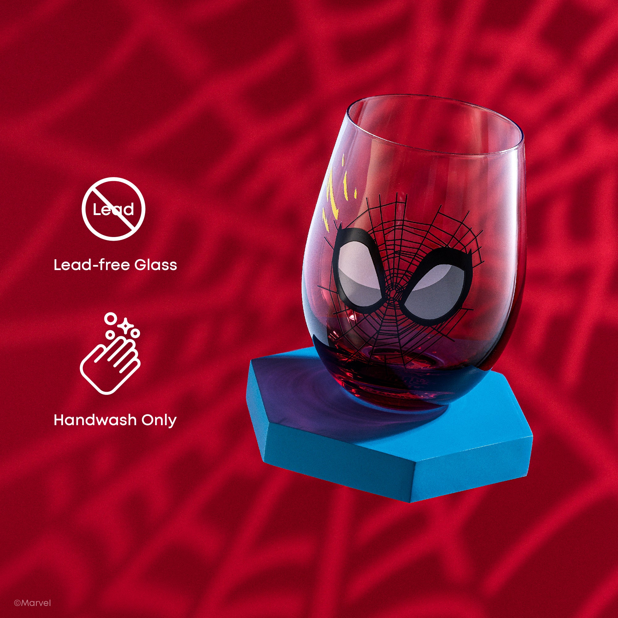 JoyJolt Marvel Spider-Man verres lot de 4 56 cl sans pied