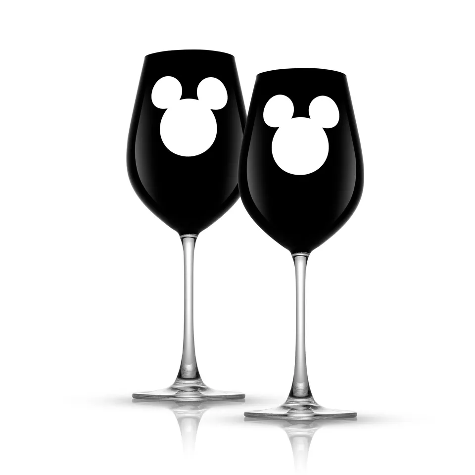 JoyJolt Mickey verres à vin rouge lot de 2 68 cl