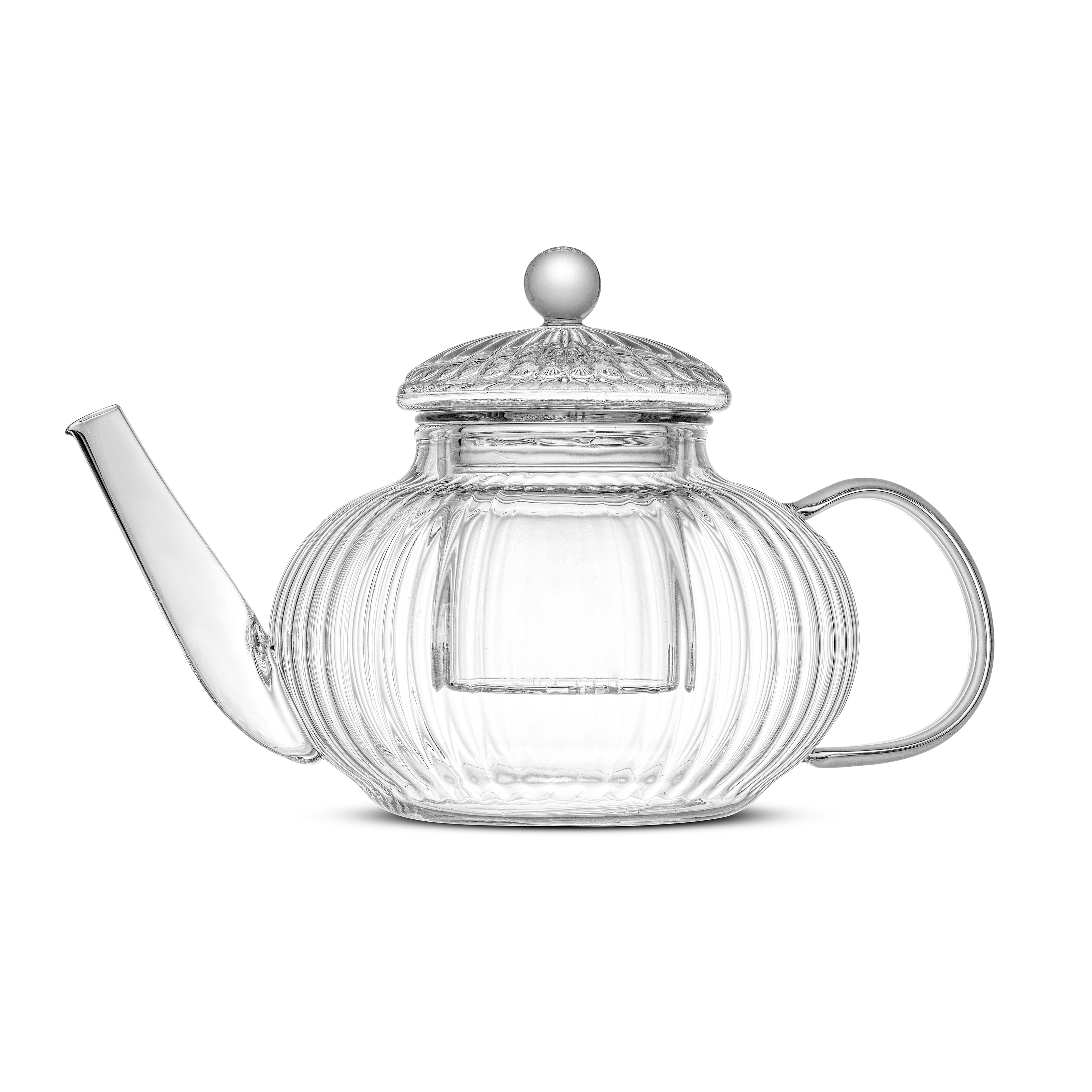 JoyJolt service à thé théière + 2 mugs 13.5 oz verre