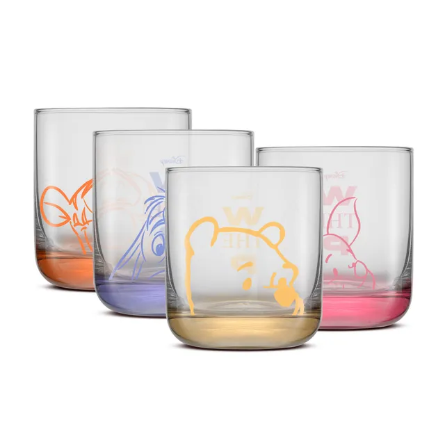 JoyJolt Winnie Peekaboo Pals verres courts lot de 4