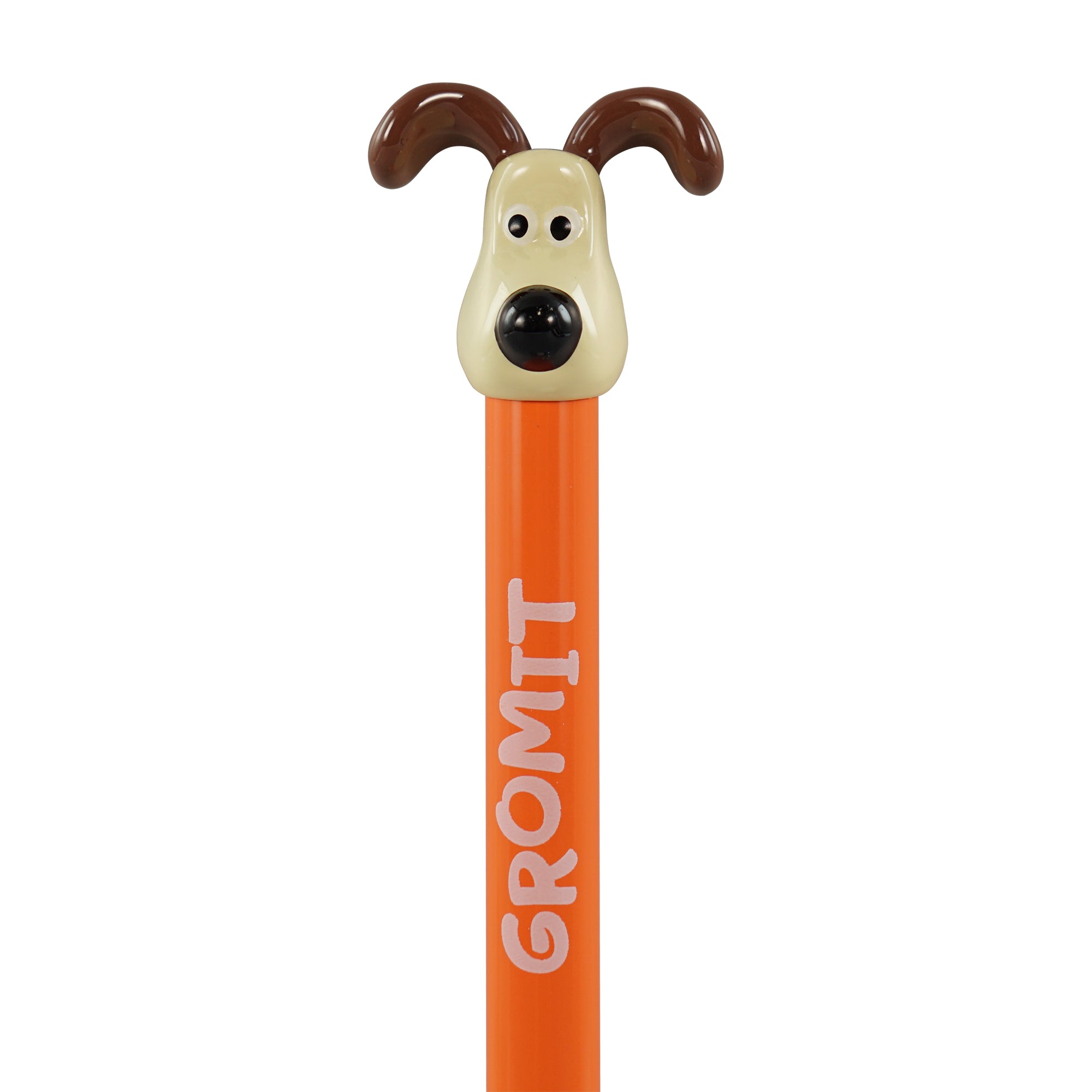 Wallace & Gromit stylo Gromit topper 3D métal orange
