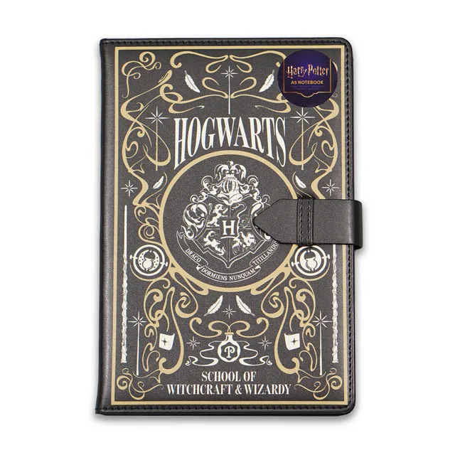 Harry Potter Hogwarts carnet A5 couverture PU noir